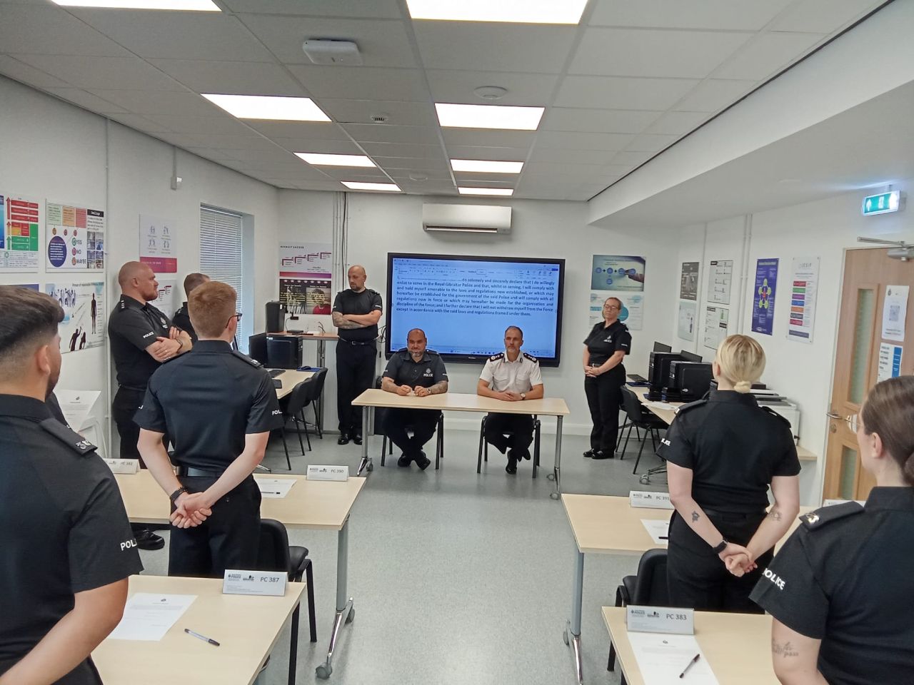 Declaration Of Enlistment By Royal Gibraltar Police Recruits