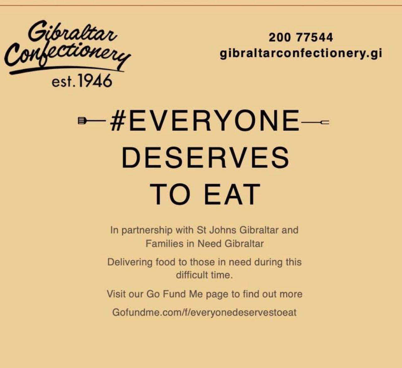 Gibraltar Confectionery Delivers Over 350 Meals To The Elderly