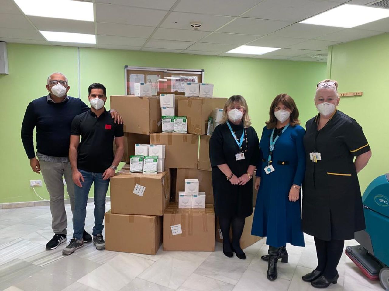 Minister For Health Thanks Trends For Donation Of 160,000 Masks To The GHA