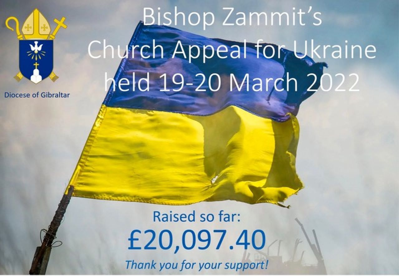 Diocese Of Gibraltar Raises Over £20,000 For Ukraine