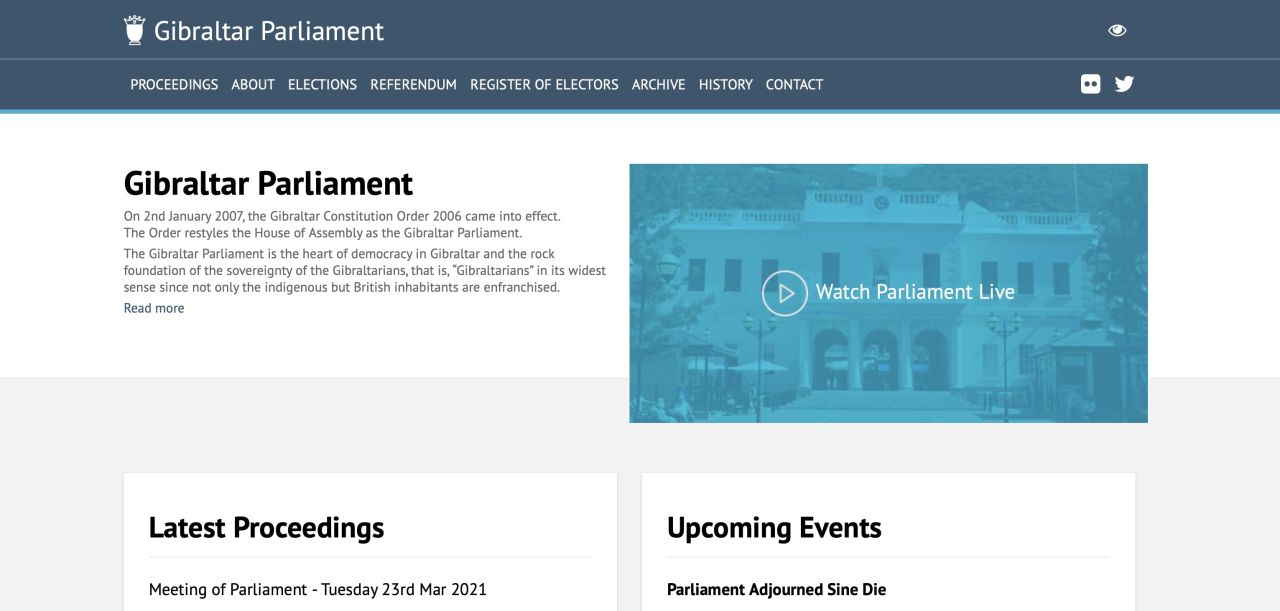 Parliament Launches New Website
