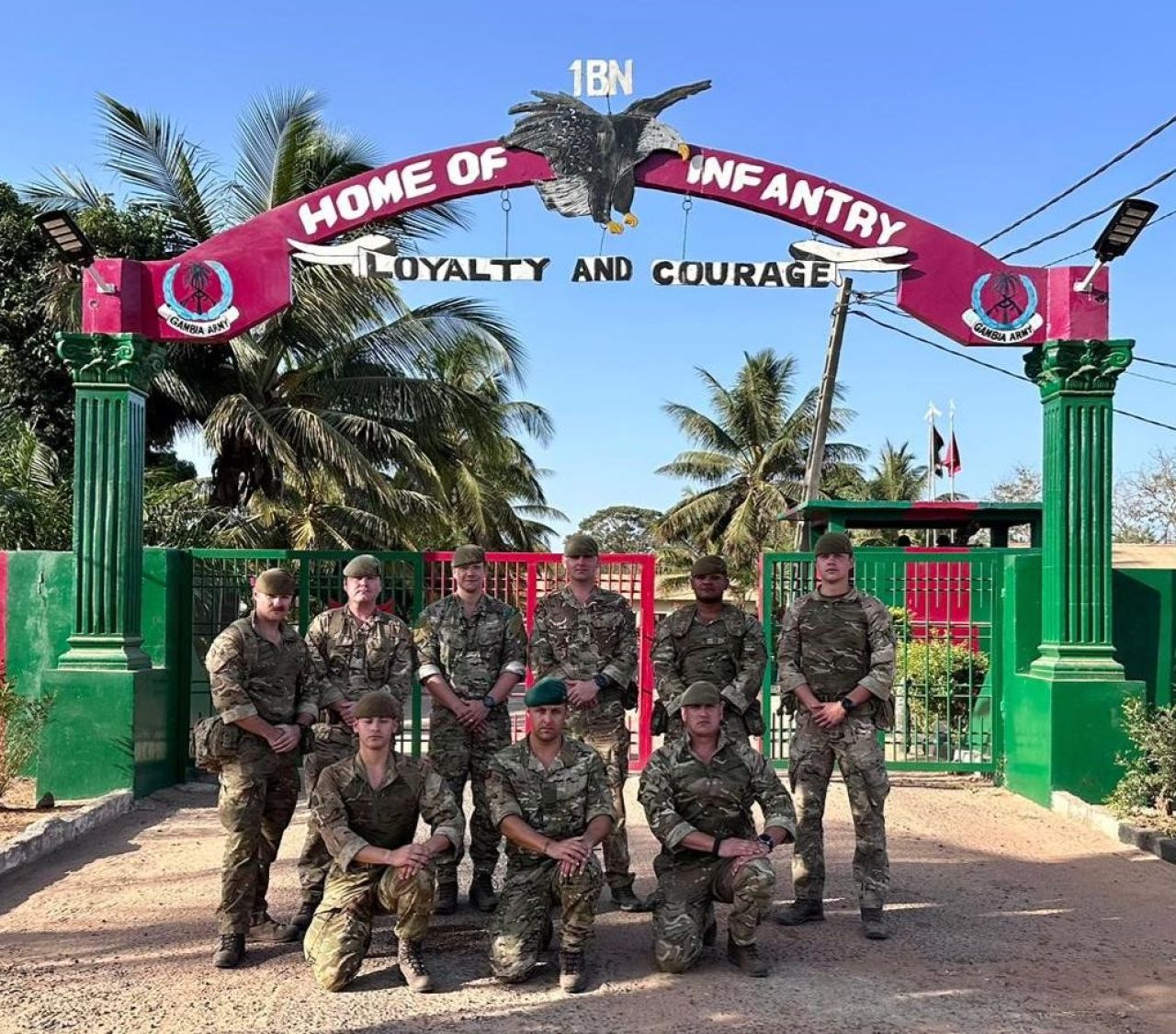 Royal Gibraltar Regiment Return From The Gambia