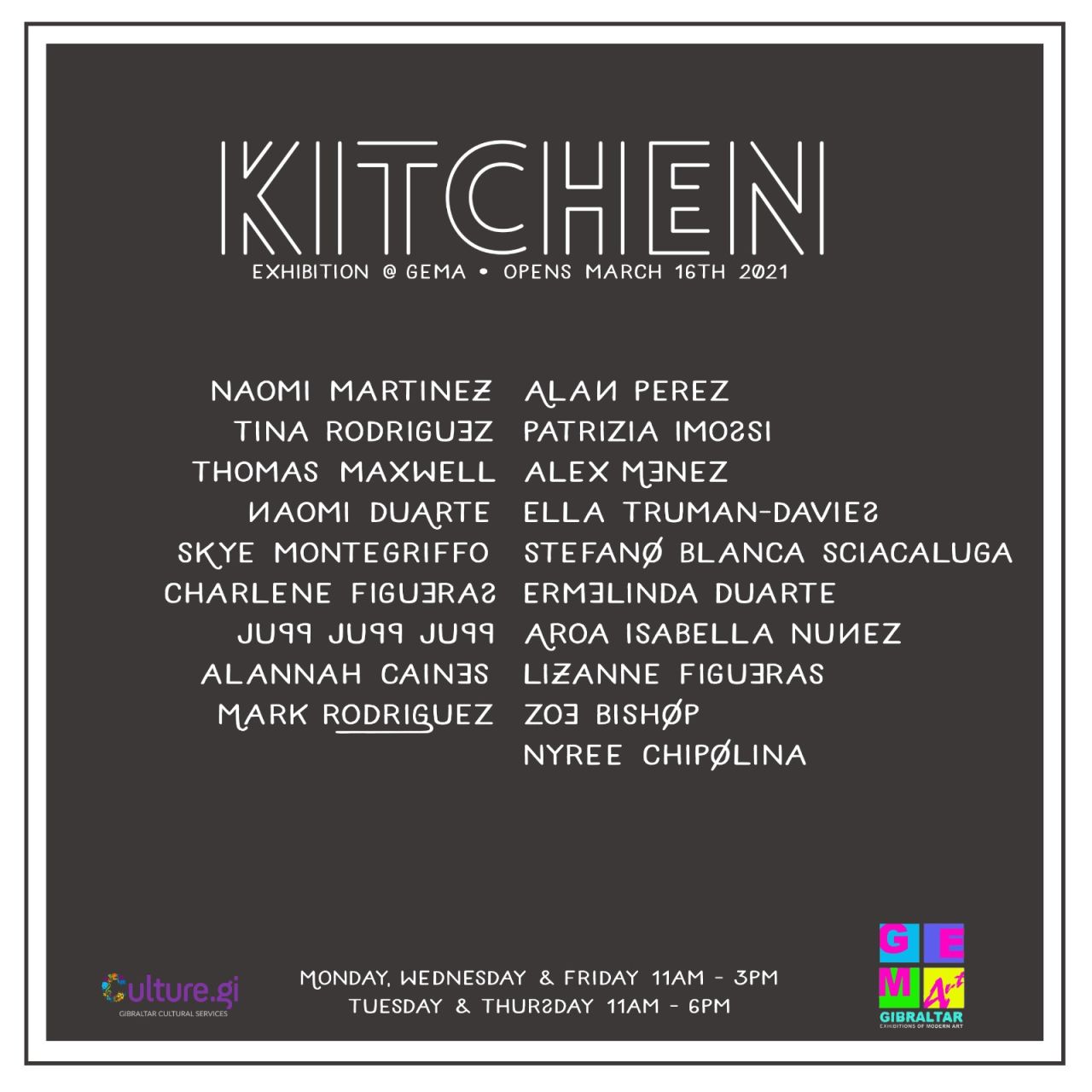 Kitchen Studios Re-Opens At GEMA With New Exhibition