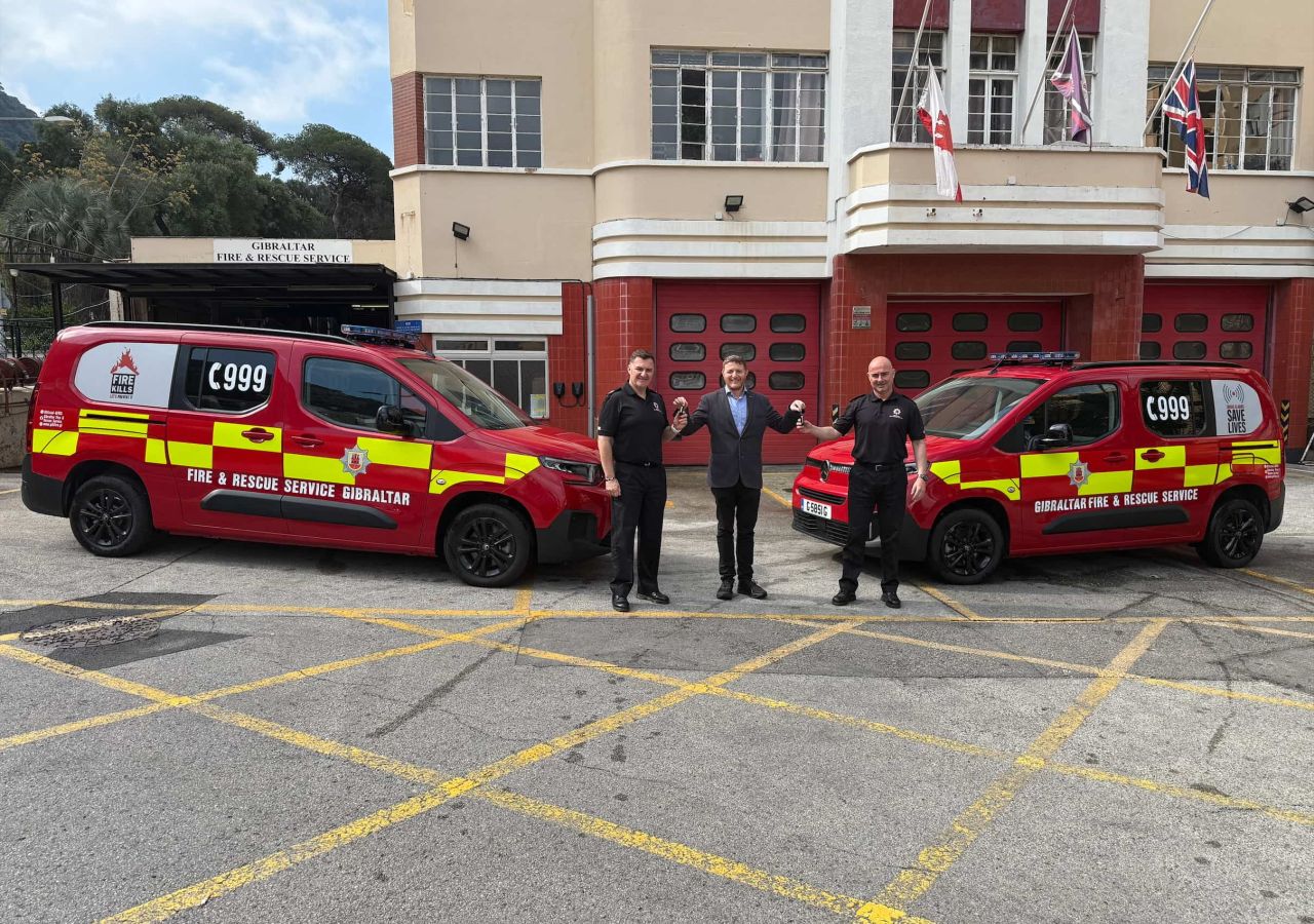 New Electric Vehicles For The Gibraltar Fire And Rescue Service