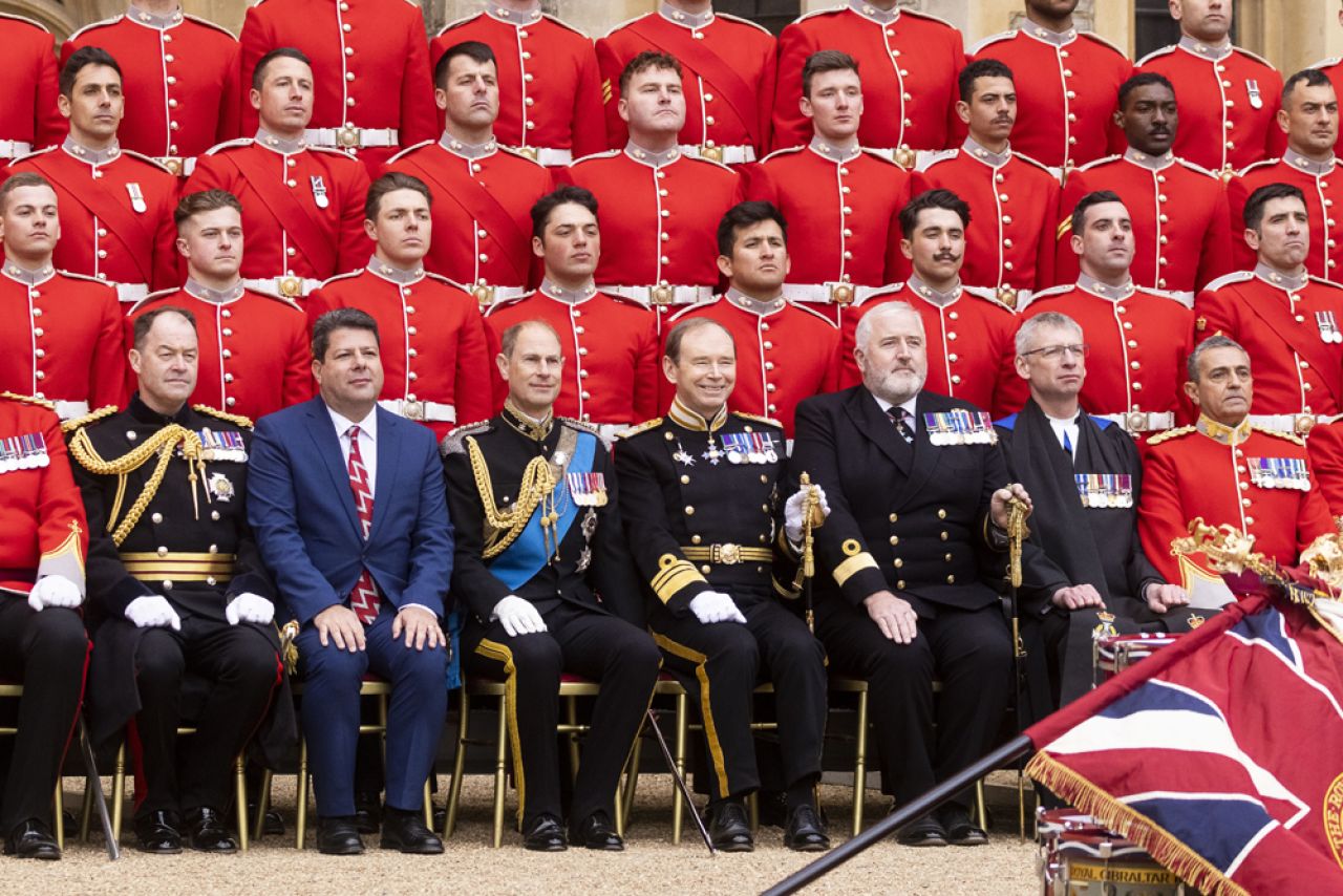 Royal Gibraltar Regiment Receive New Colours At Windsor Castle