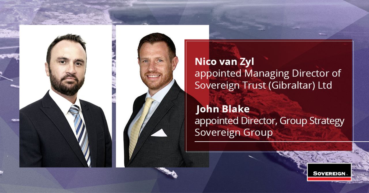 Sovereign Trust Gibraltar Announces New Managing Director And Director Of Group Strategy