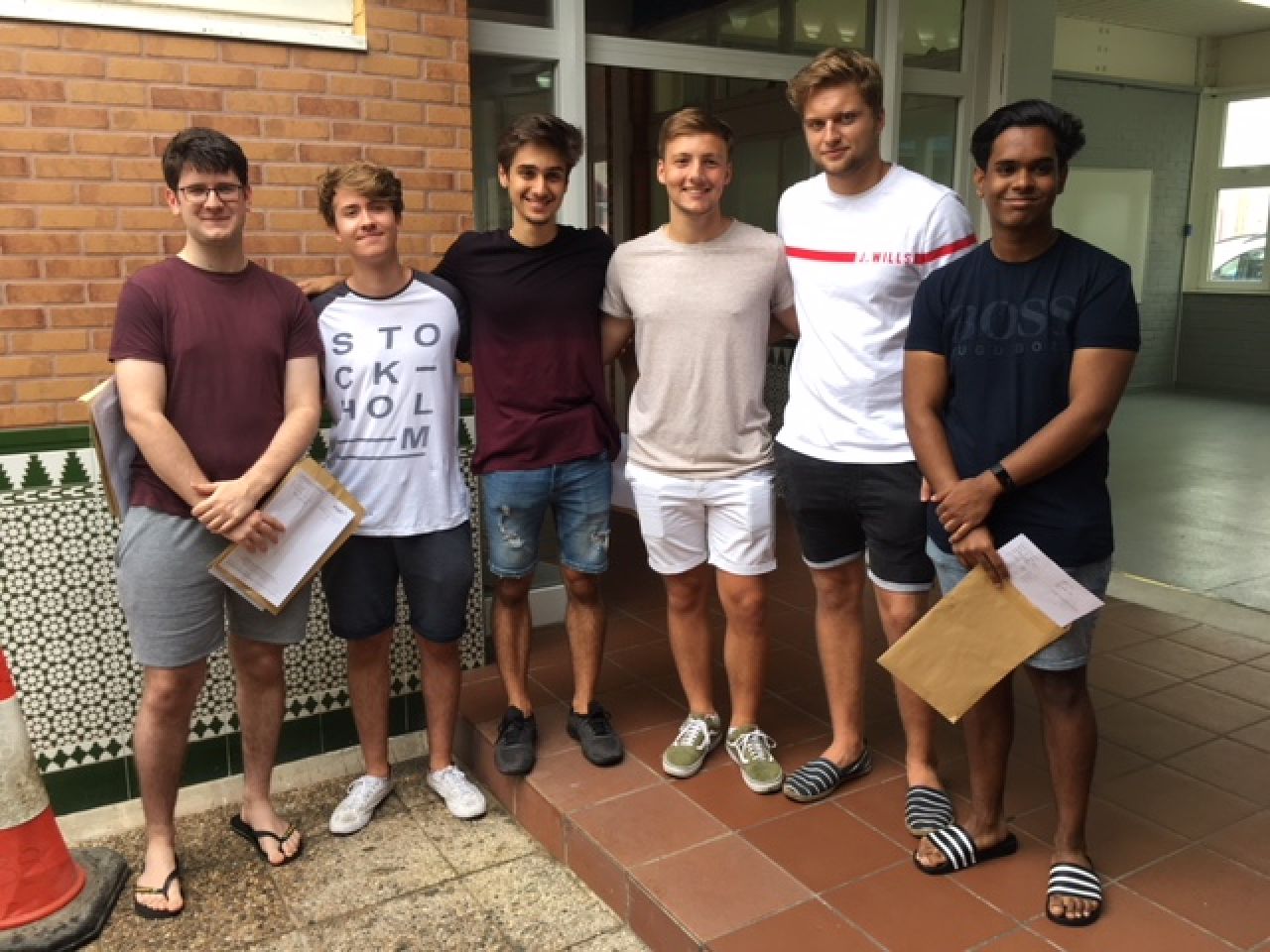 Students Receive A-Level Results - 94% Pass Rate