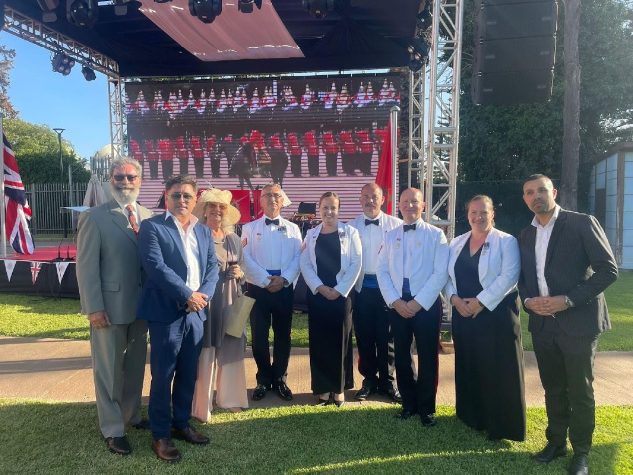 GMBA And Strait Of Gibraltar Association Attend Celebration of His Majesty's Birthday And The Coronation At British Embassy In Rabat