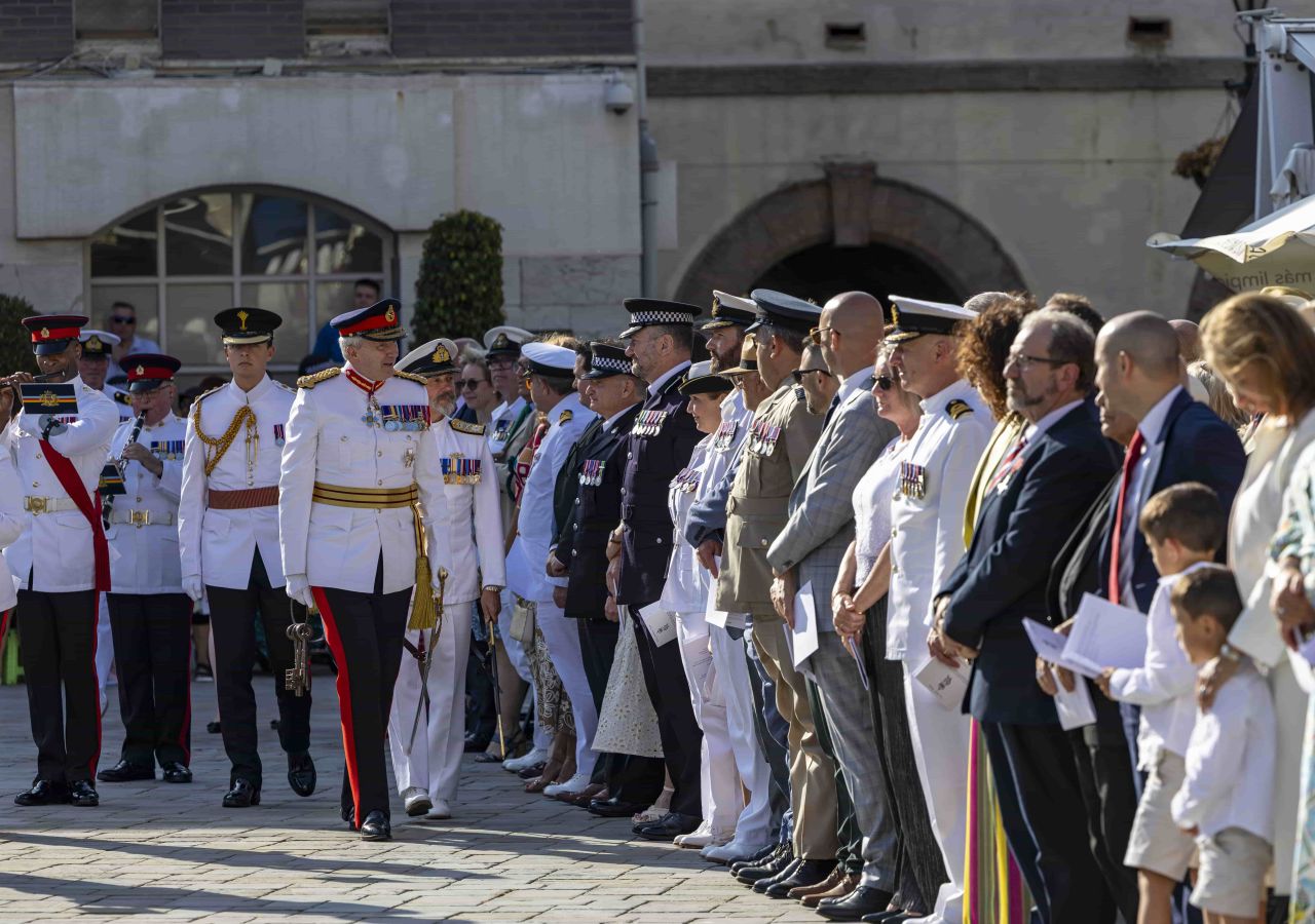 British Forces Gibraltar Celebrate His Majesty King Charles III’s 77th Birthday With Ceremonial Parade In Casemates Square