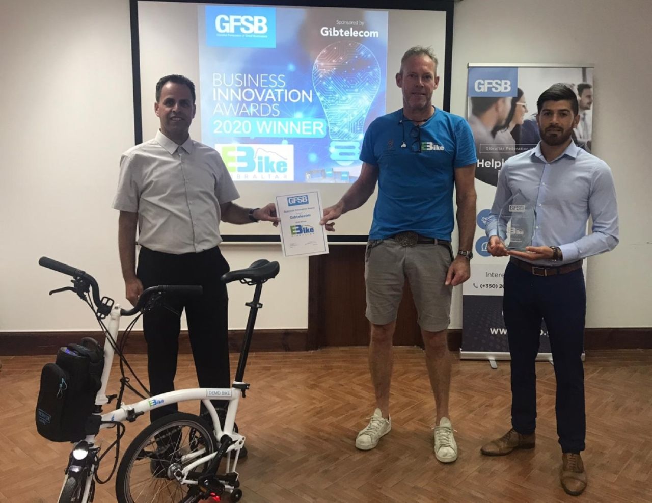 Bike Gibraltar Wins GFSB Business Innovation Award 2020