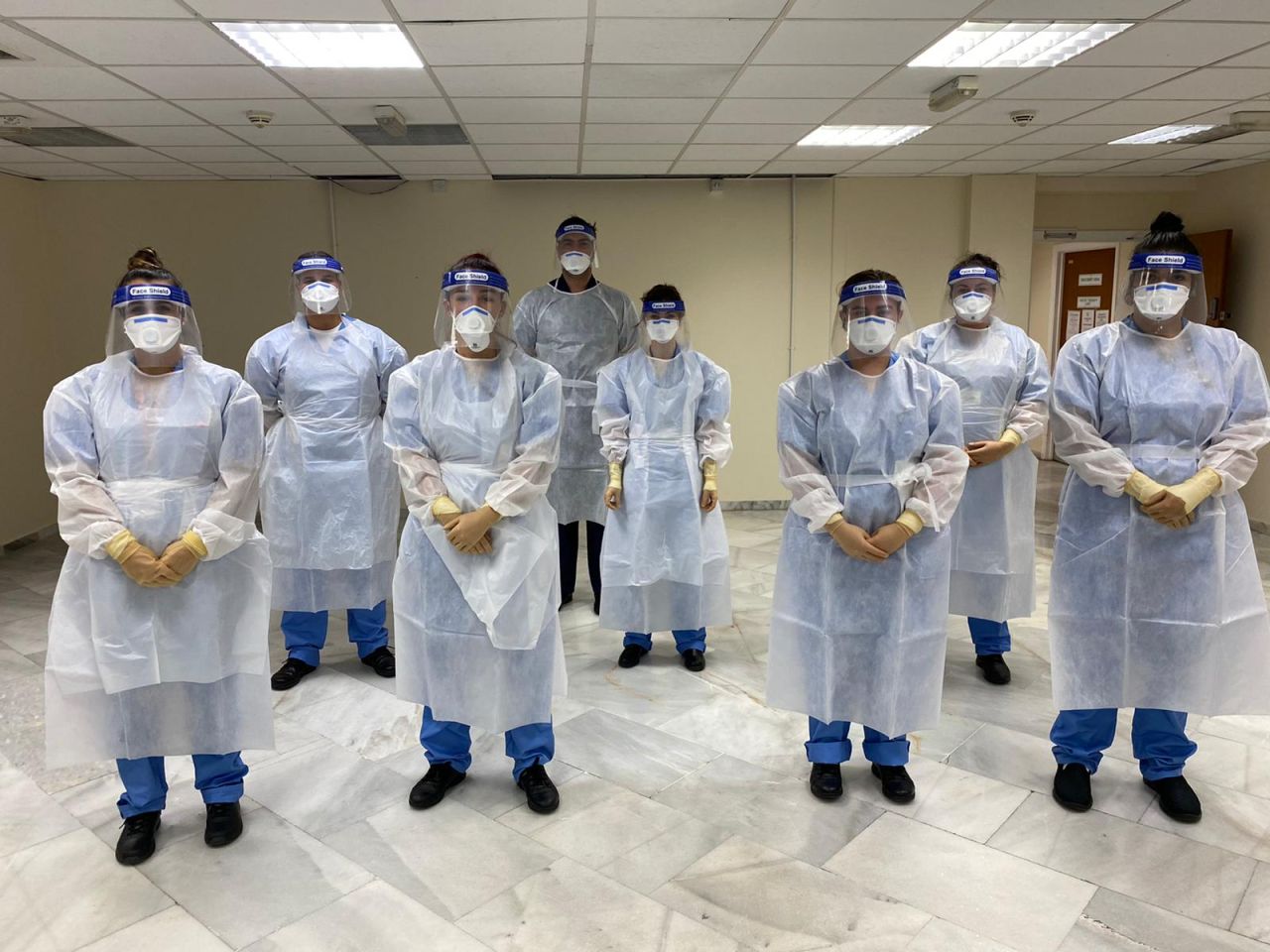 University of Gibraltar student nurses involved in Covid-19 vaccine programme