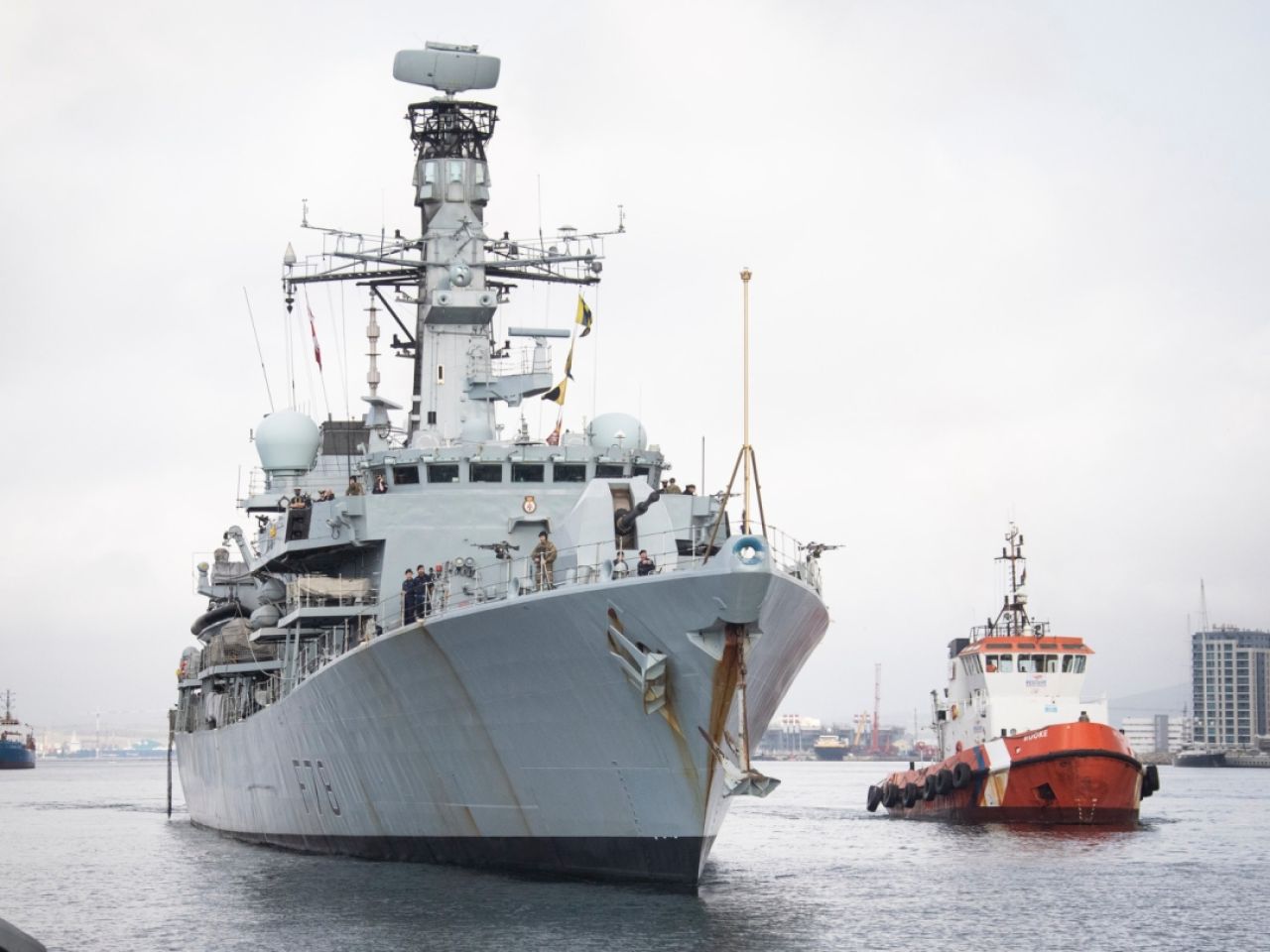 HMS Kent Visits Gibraltar