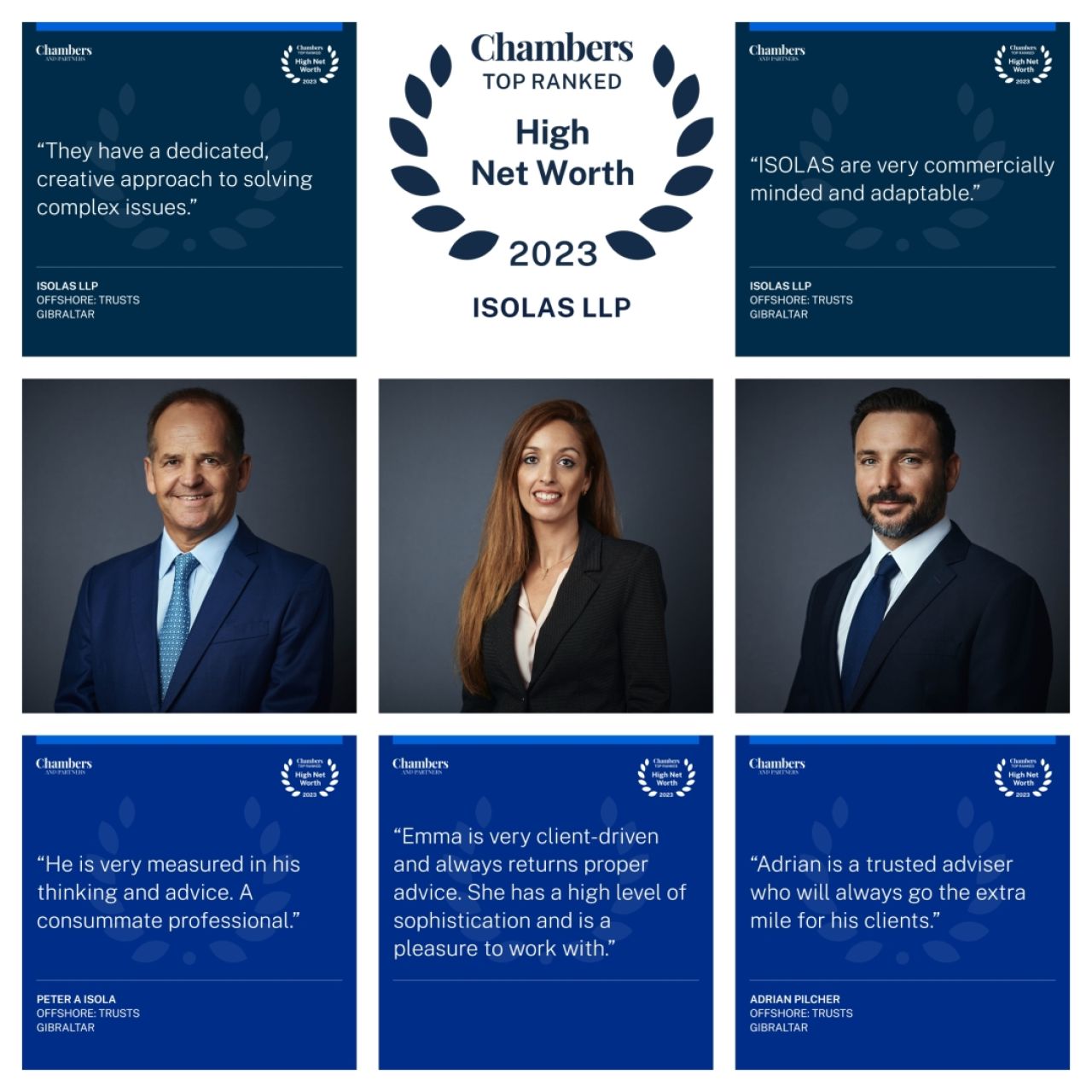 ISOLAS LLP Is Once Again Ranked Band 1 In This year’s Chambers And Partners High Net Worth Guide