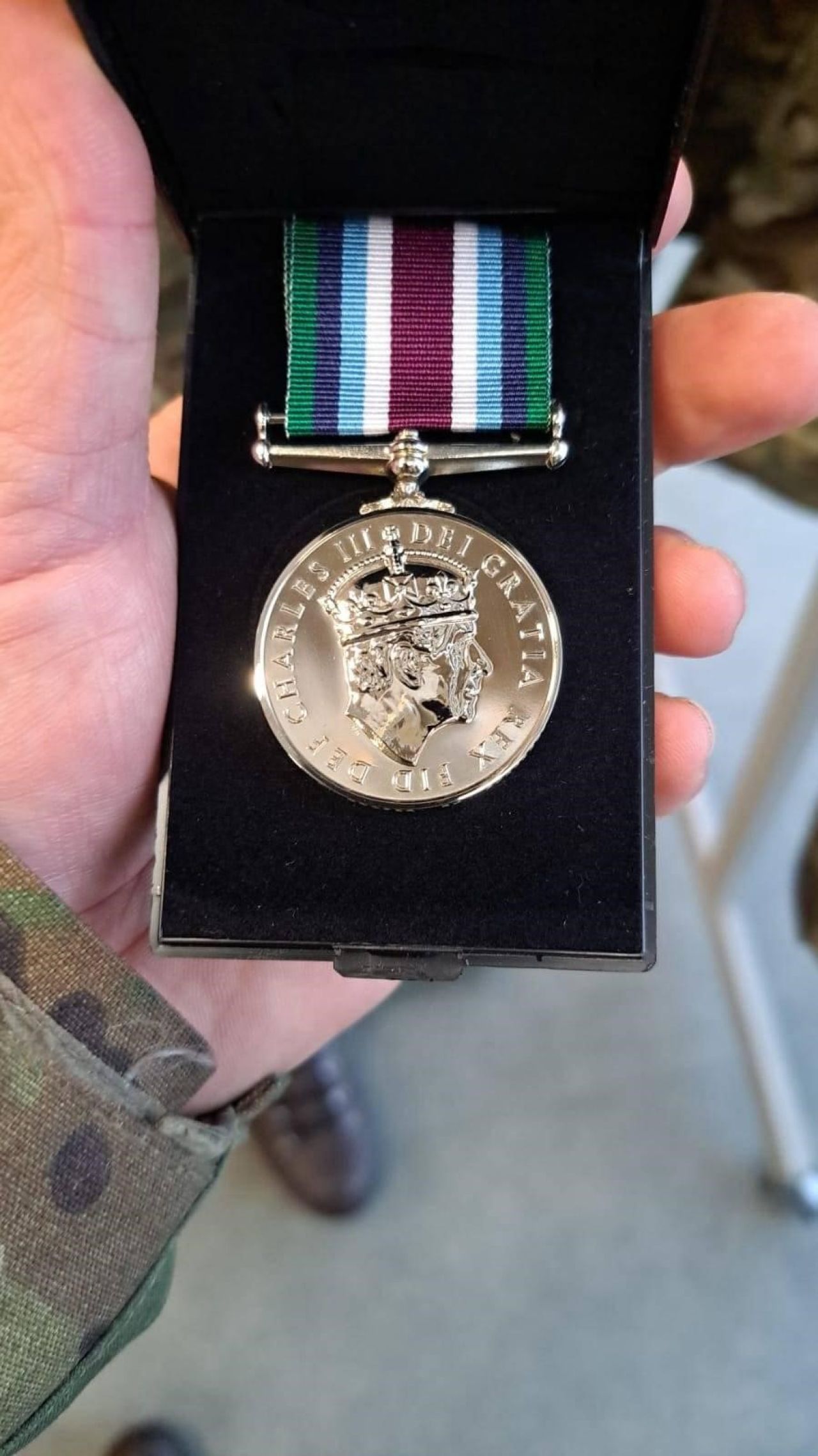 Royal Gibraltar Regiment Soldier Receives Wider Service Medal