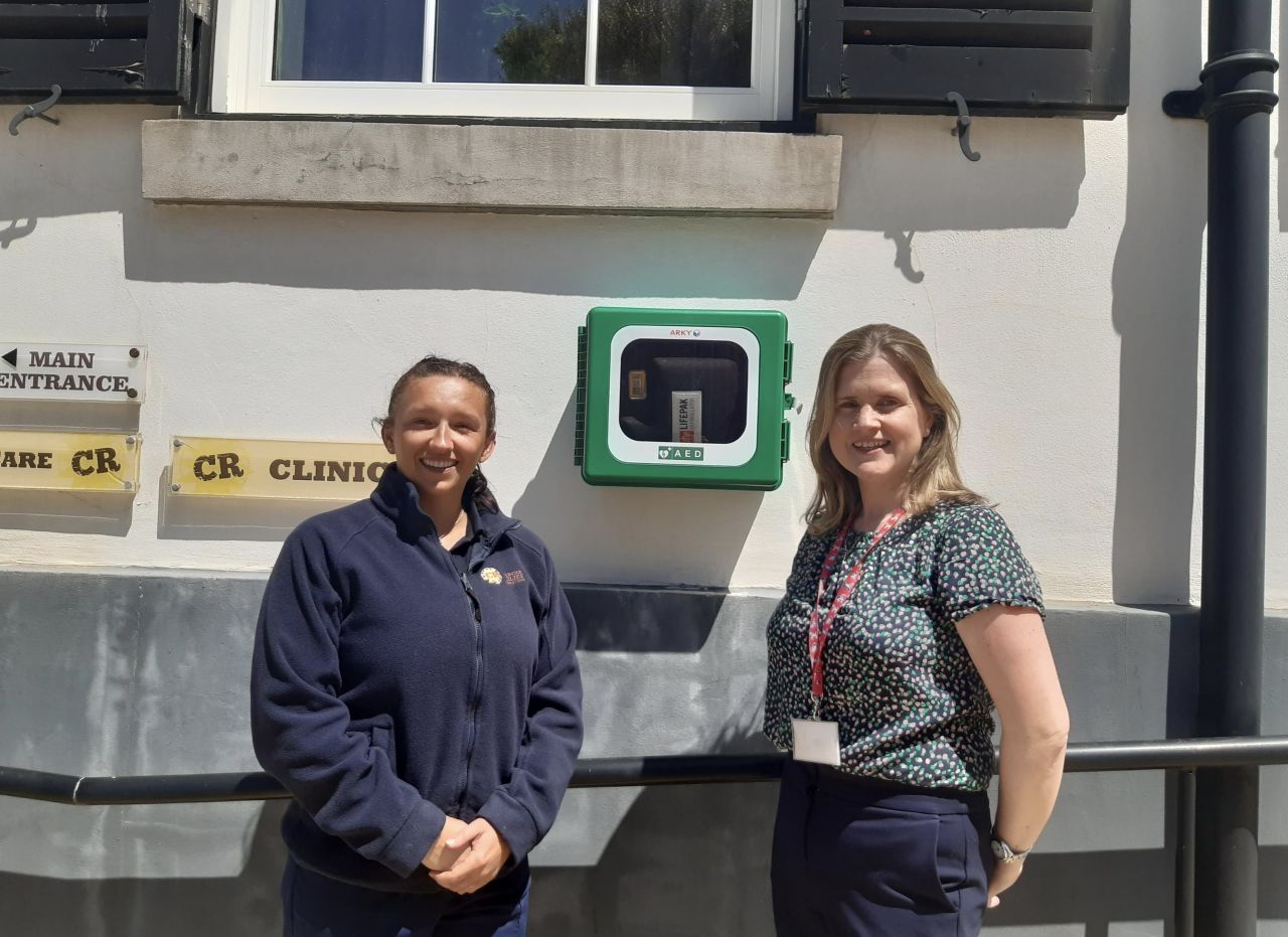 Cancer Relief Gibraltar Receives New Defibrillator Following Donation From Admiral Insurance