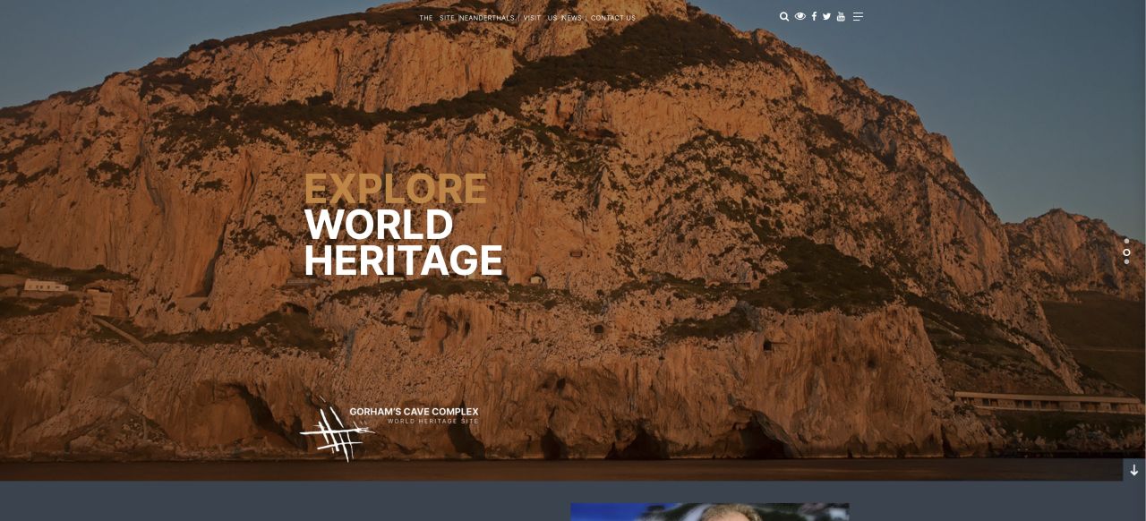 Gorham’s Cave Complex UNESCO World Heritage Site Launches New Website