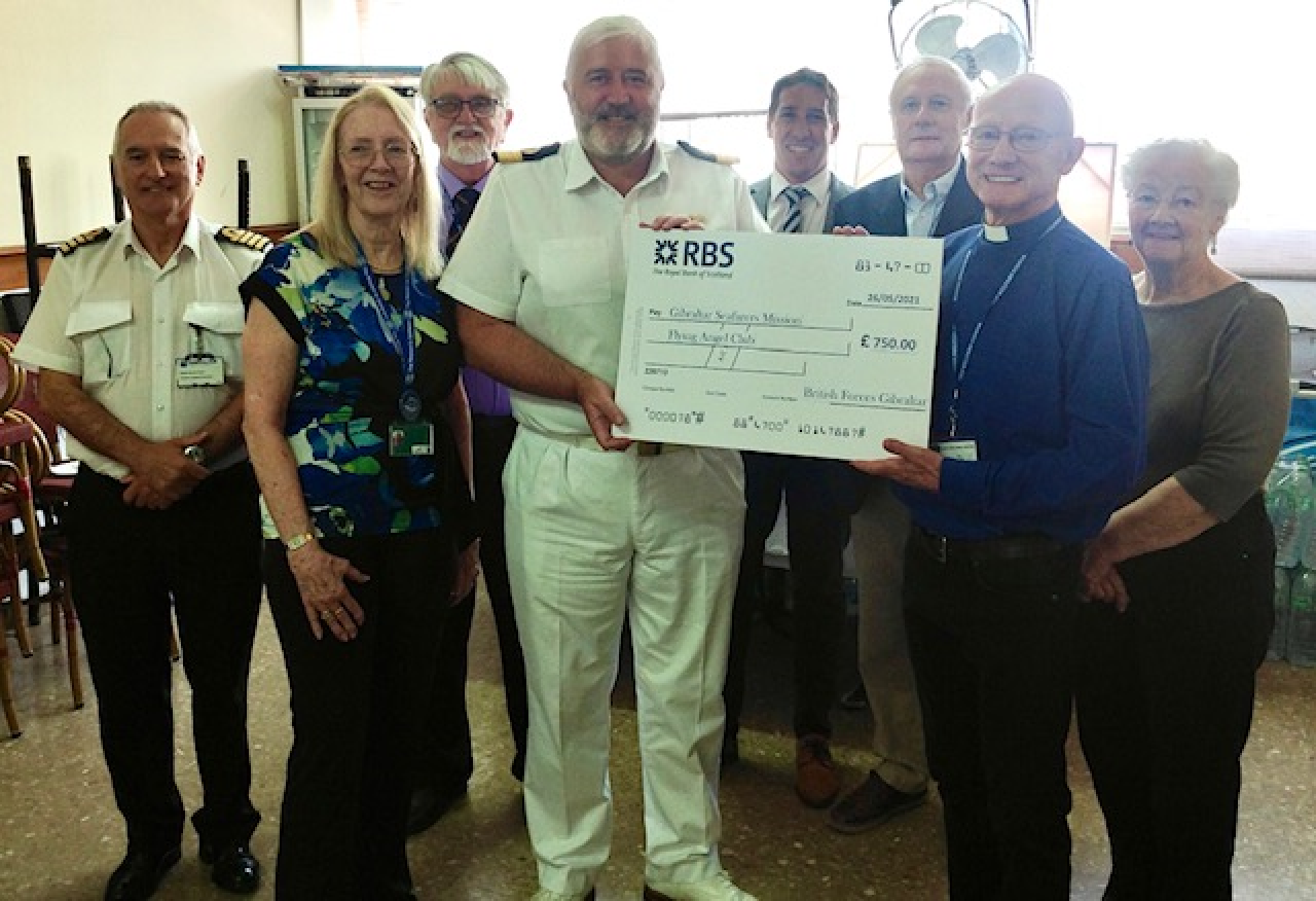 British Forces Gibraltar Raises Funds For Mediterranean Mission for Seafarers