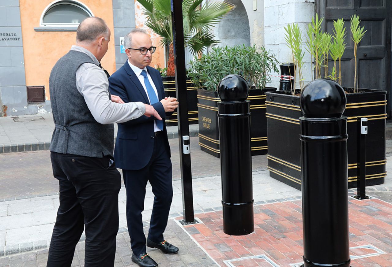 New Security Bollards At Casemates Gates