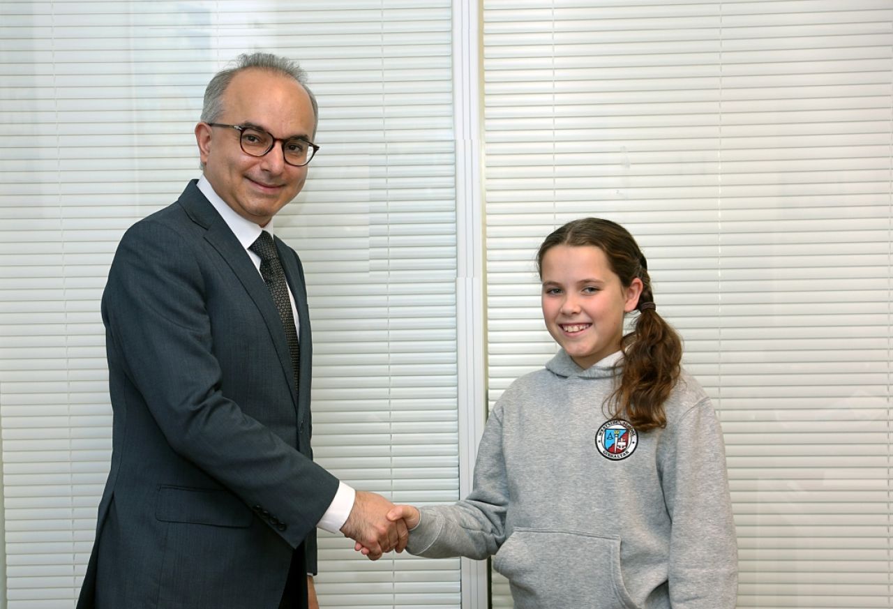 Gibraltar Student Receives Second Prize In UN Universal Postal Union Letter Writing Competition