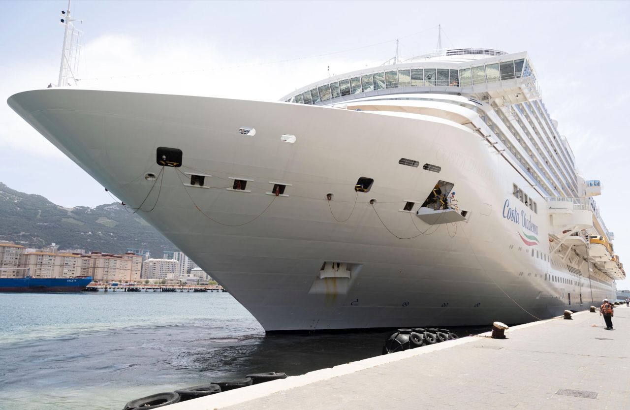 Captain Of The Port Welcomes Costa Diadema On Inaugural Cruise Call To Gibraltar