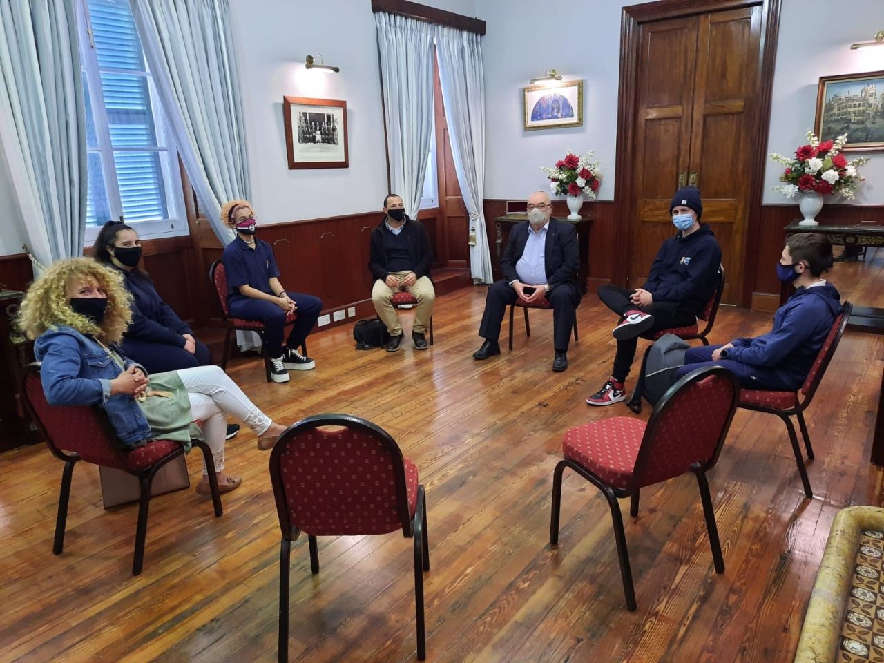 Youth Service Visits City Hall