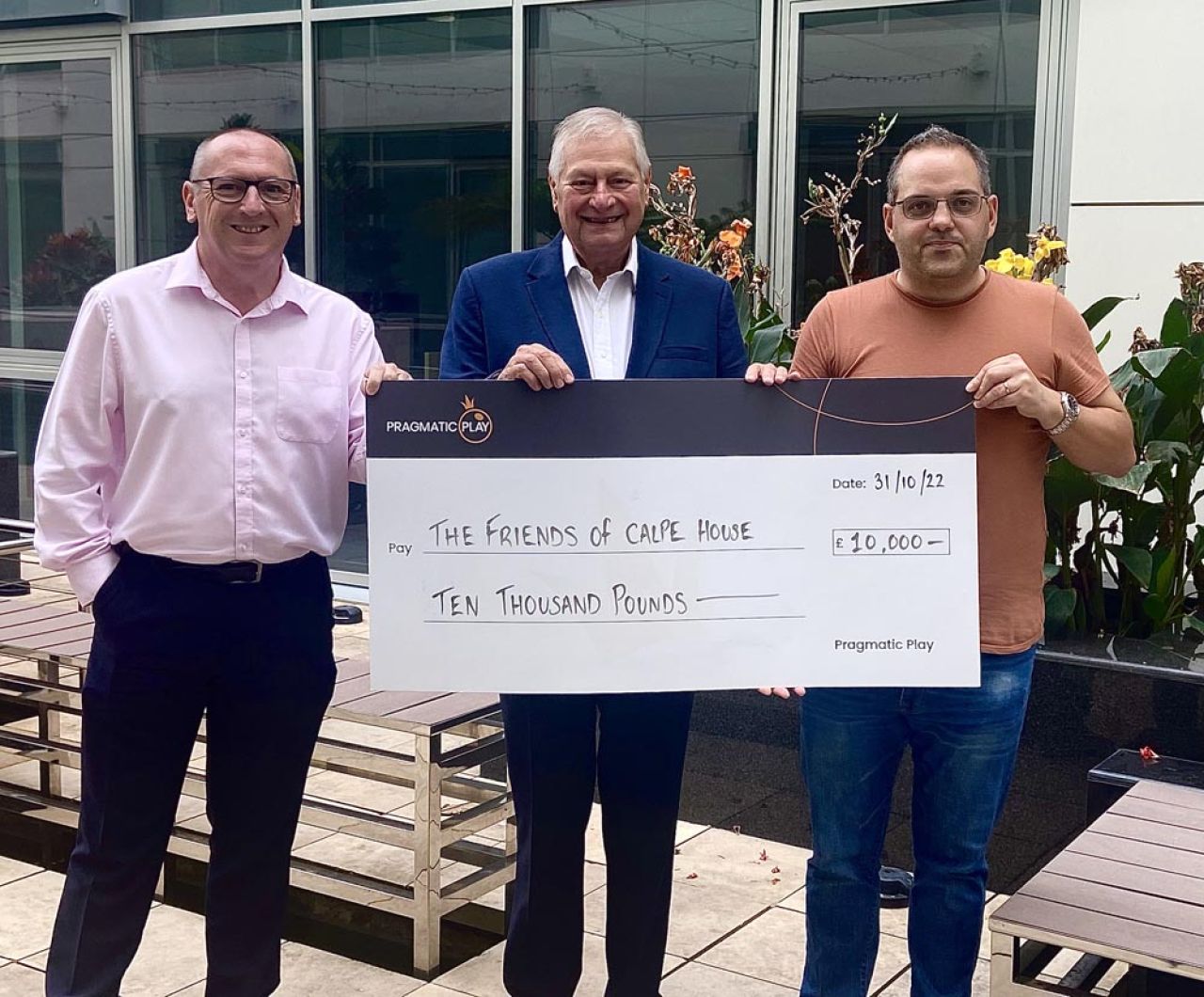 Pragmatic Play Makes £10,000 Contribution To Calpe House