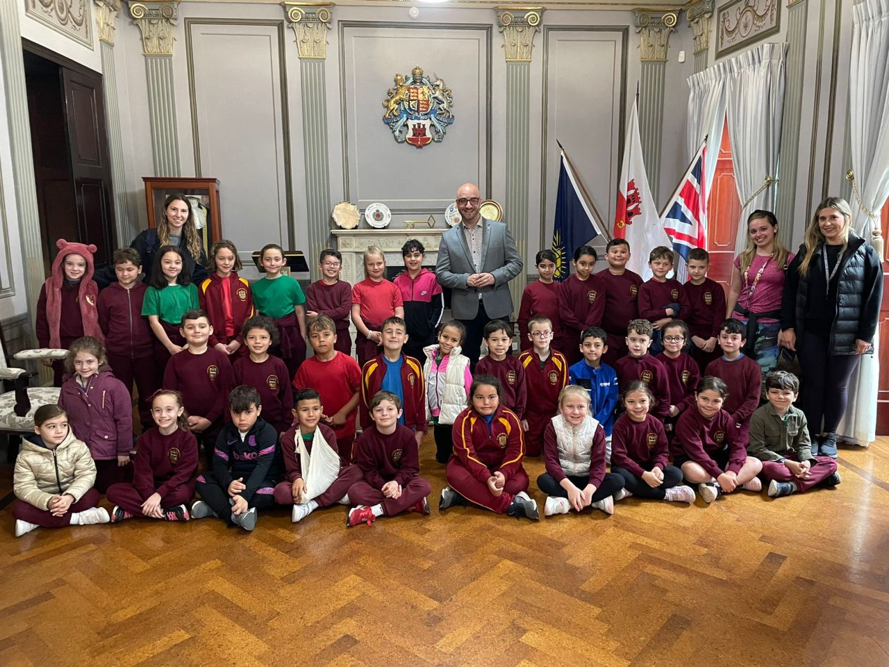 School Tours of Gibraltar Model Soldier Society Exhibition at City Hall