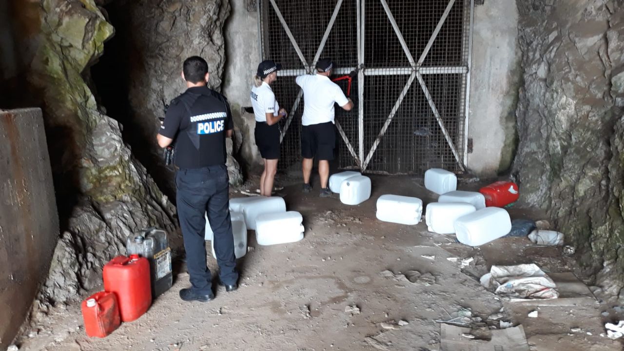 Large Stash Of Fuel Containers Found