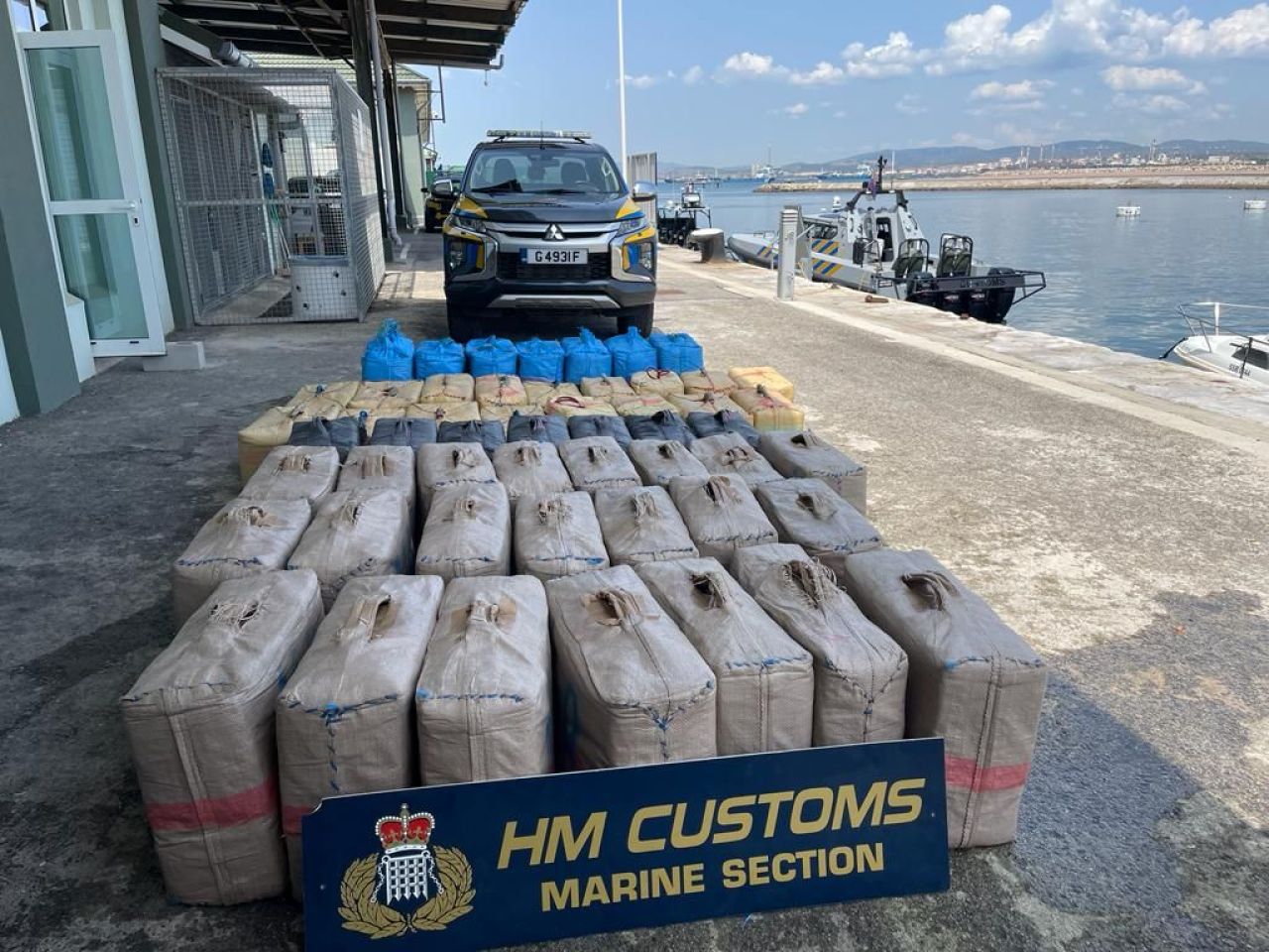 HM Customs Seize 53 Bales of Illegal Drugs during Routine Sea Patrol