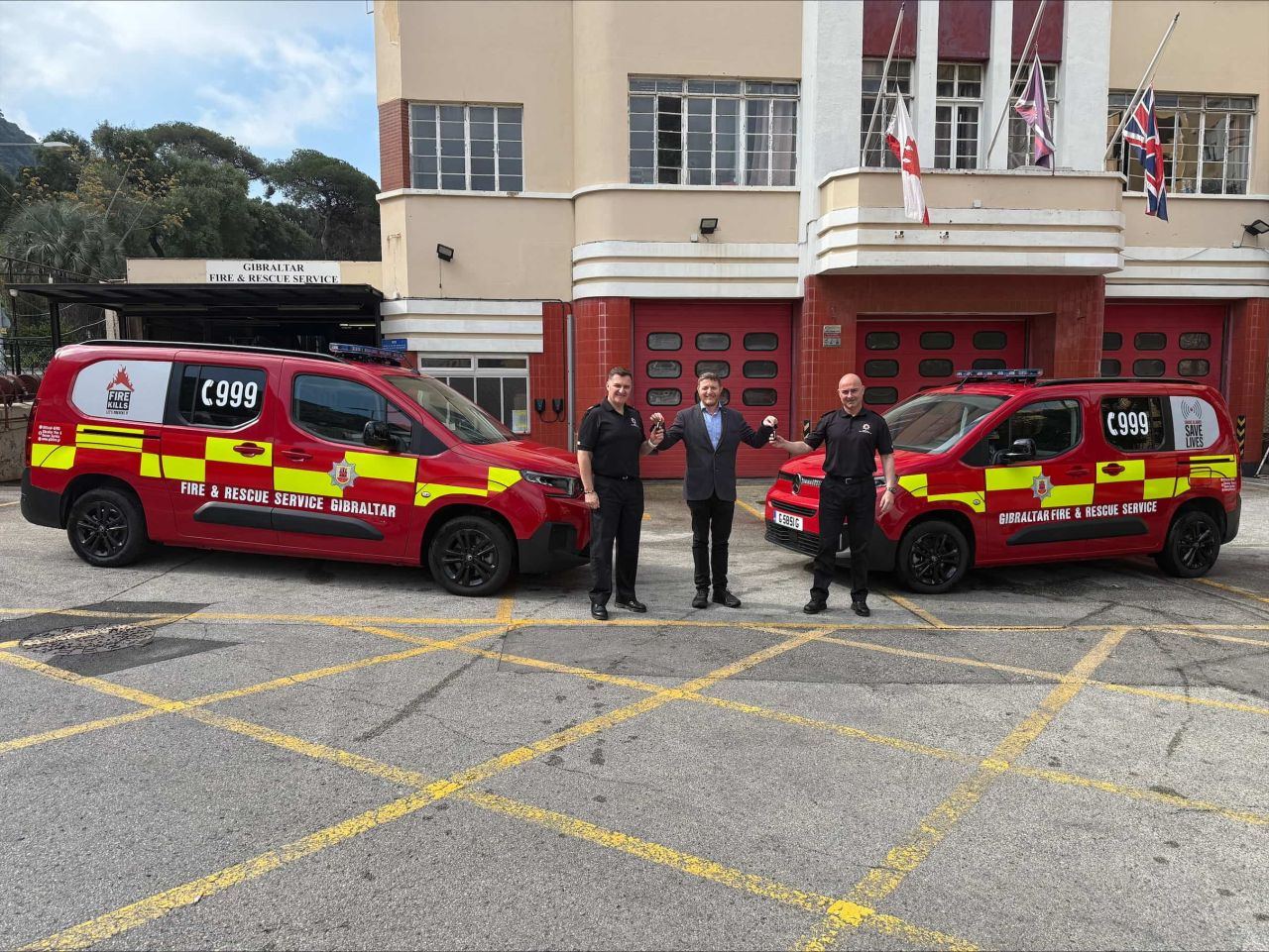 New Electric Vehicles For The Gibraltar Fire And Rescue Service