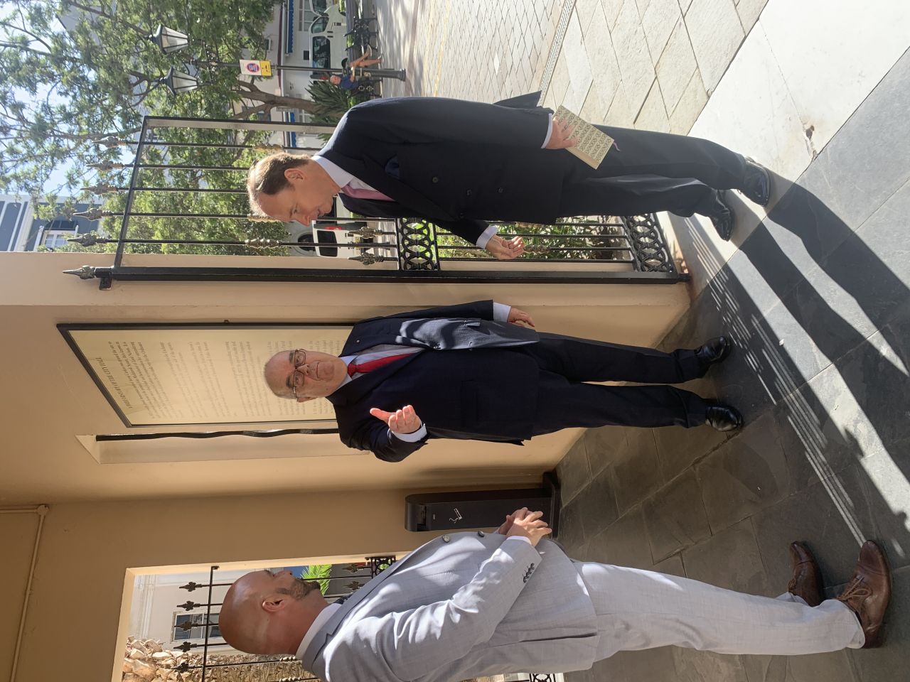 Governor Sir David Steel Visits City Hall