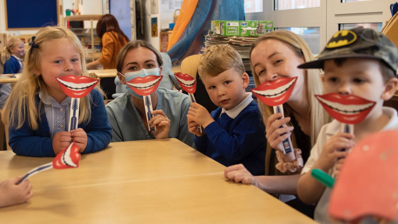 British Forces Gibraltar’s Dental Team Check Up On St Christopher’s EYFS
