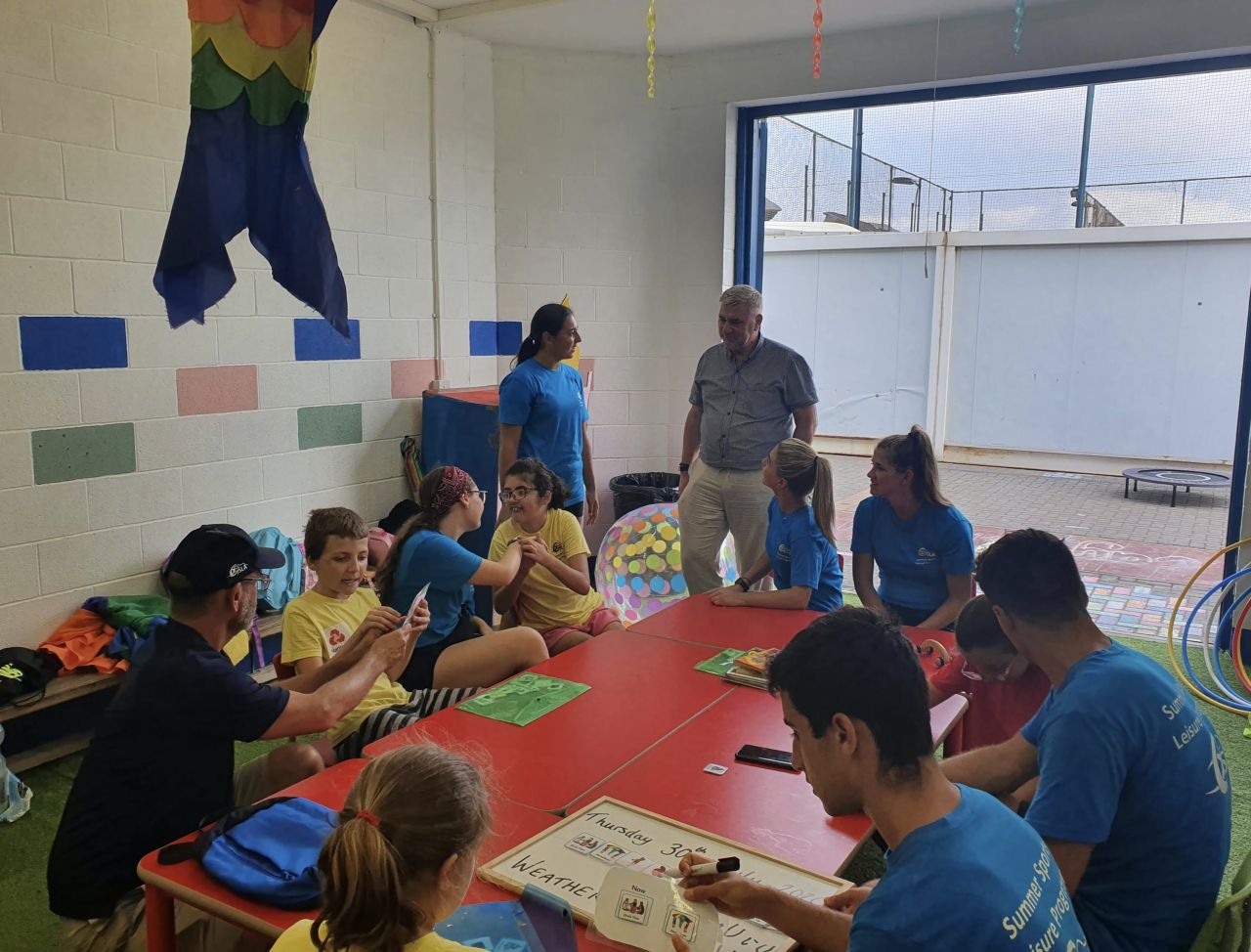 Minister For Sport Visits Stay And Play Programme