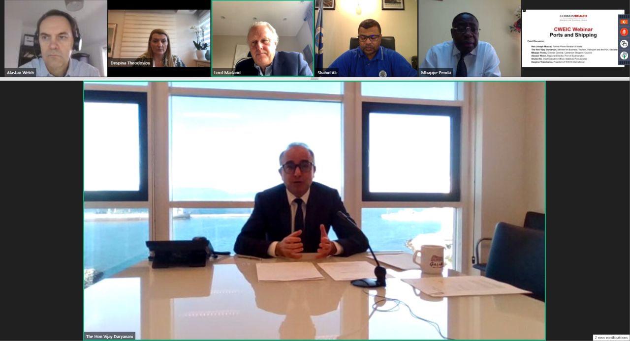Minister Daryanani Participates In Commonwealth Shipping Webinar